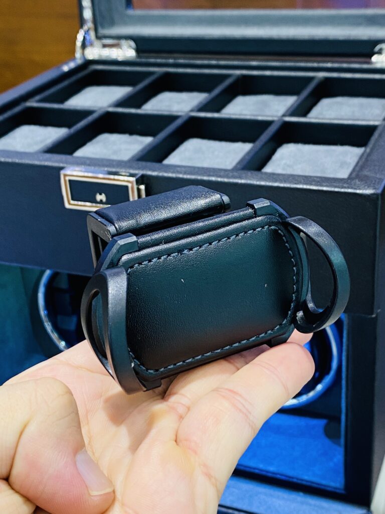 Hộp Xoay Đồng Hồ Cơ Cao Cấp Bọc Da 2 Ngăn