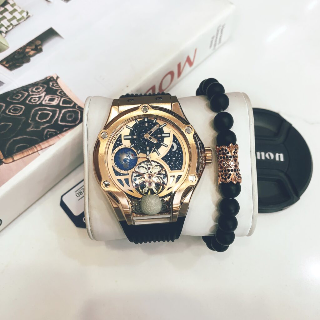Đồng Hồ Hanboro Nam Chính Hãng Thiết Kế Quả Địa Cầu (1)